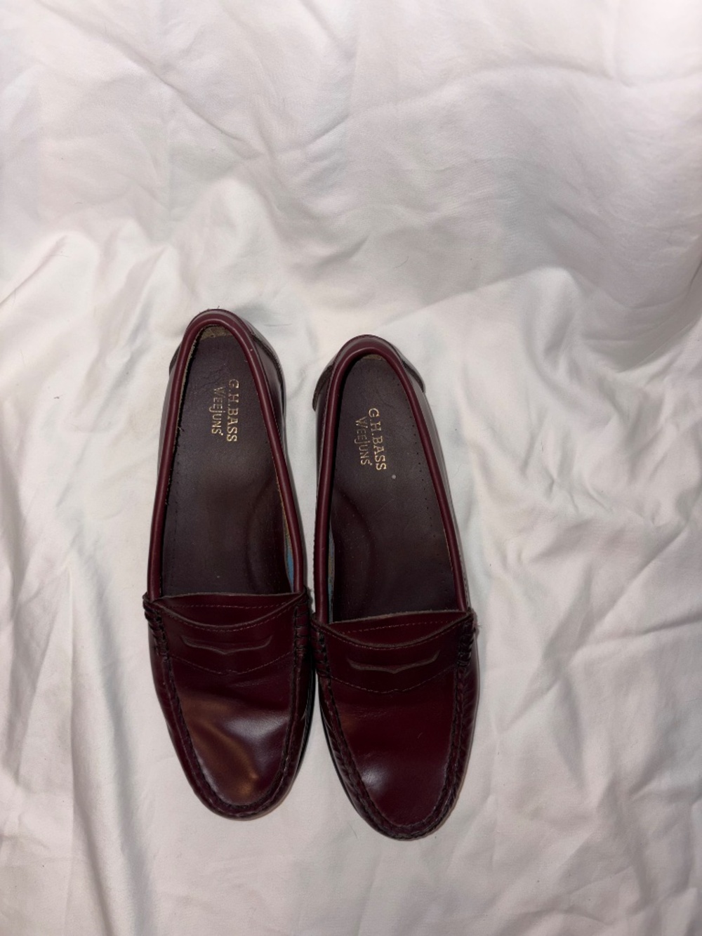 Bass Weejuns Womens Wine Whitney Loafers - Picture 6 of 6